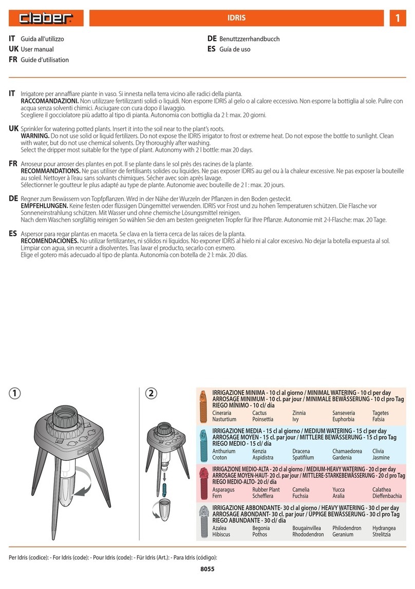 claber IDRIS user manual