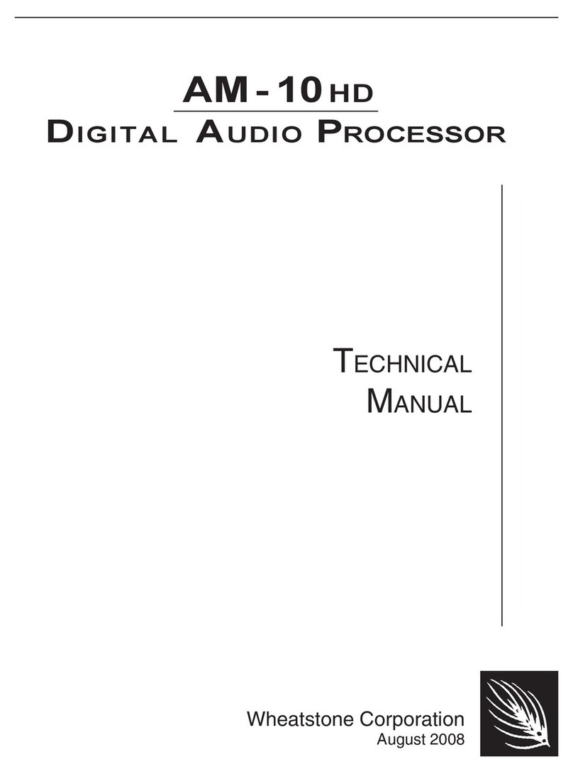 Wheatstone Corporation AM-10HD Technical manual