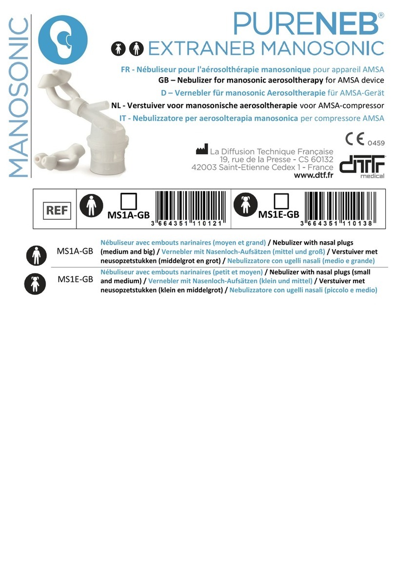 DTF MEDICAL MANOSONIC PURENEB MS1A-GB manual
