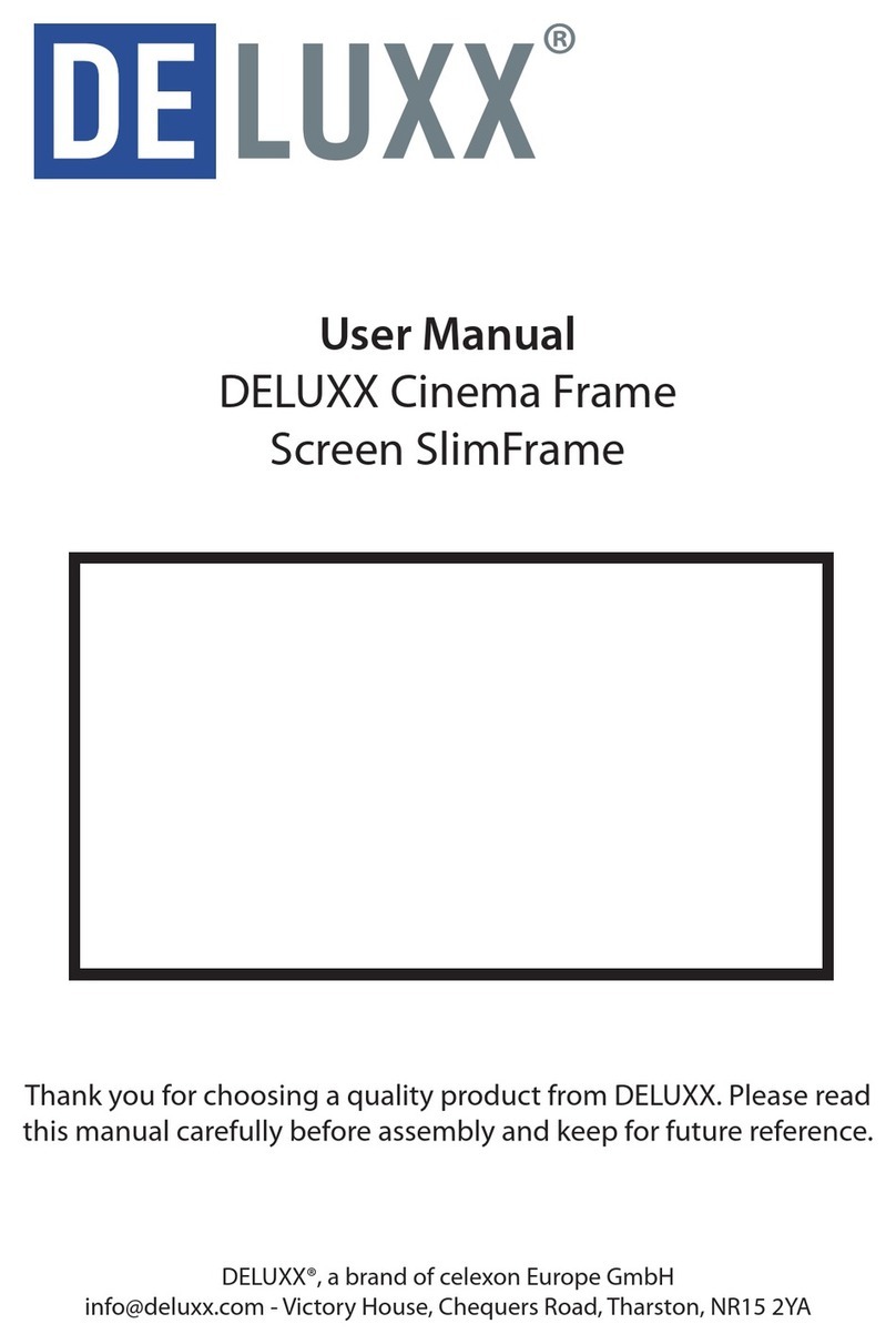 Celexon DELUXX SlimFrame SoundVision SFSV-177X99 user manual