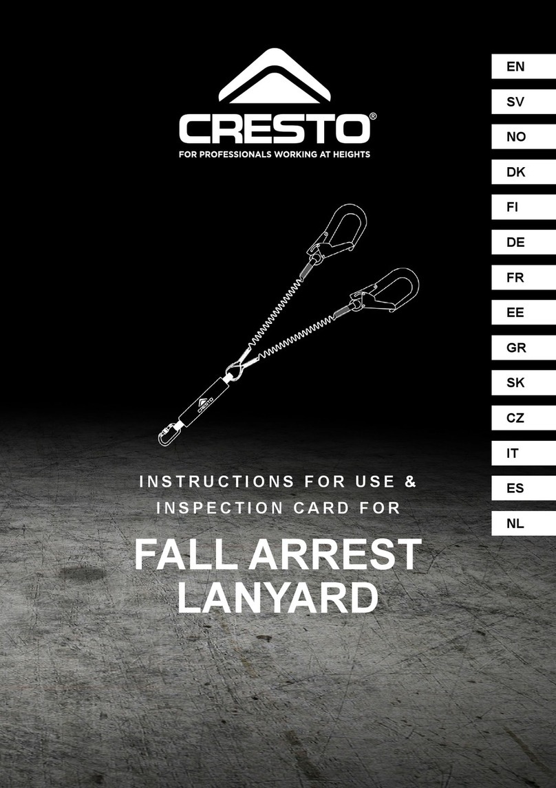 CRESTO FALL ARREST LANYARD Instructions for use
