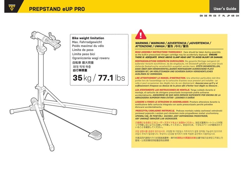 Topeak PREPSTAND eUP PRO user guide