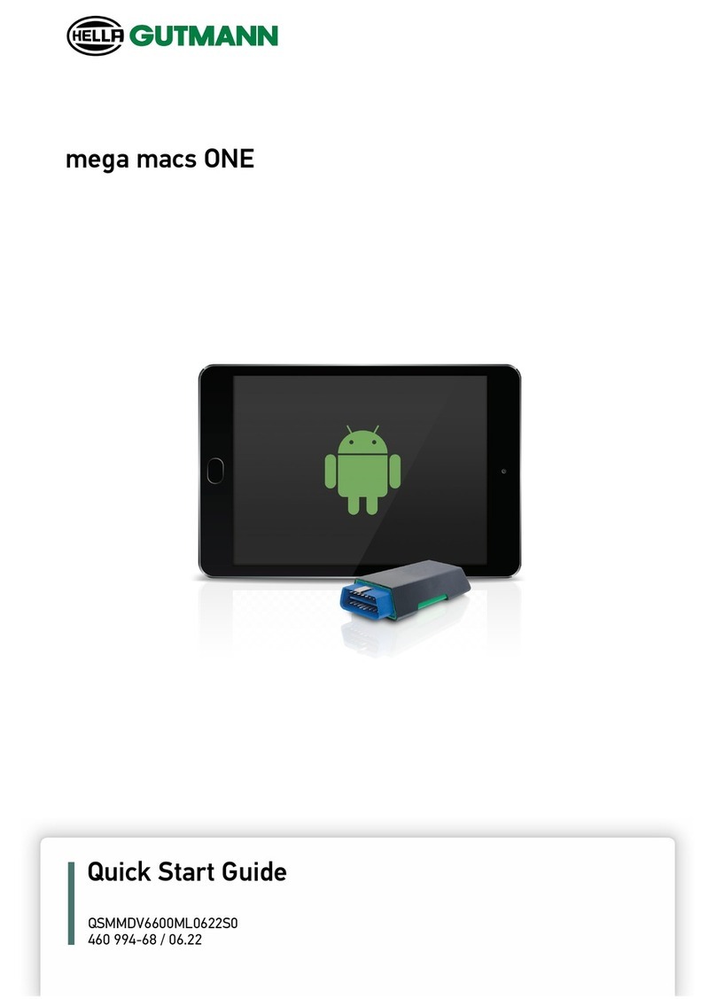 Hella Gutmann mega macs ONE quick start guide