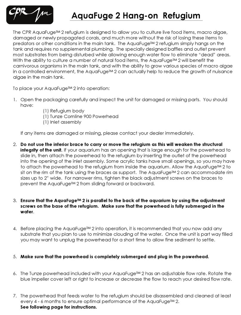 CPR AquaFuge 2 quick start guide
