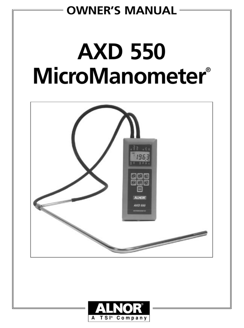 TSI Instruments ALNOR MicroManometer AXD 550 User manual