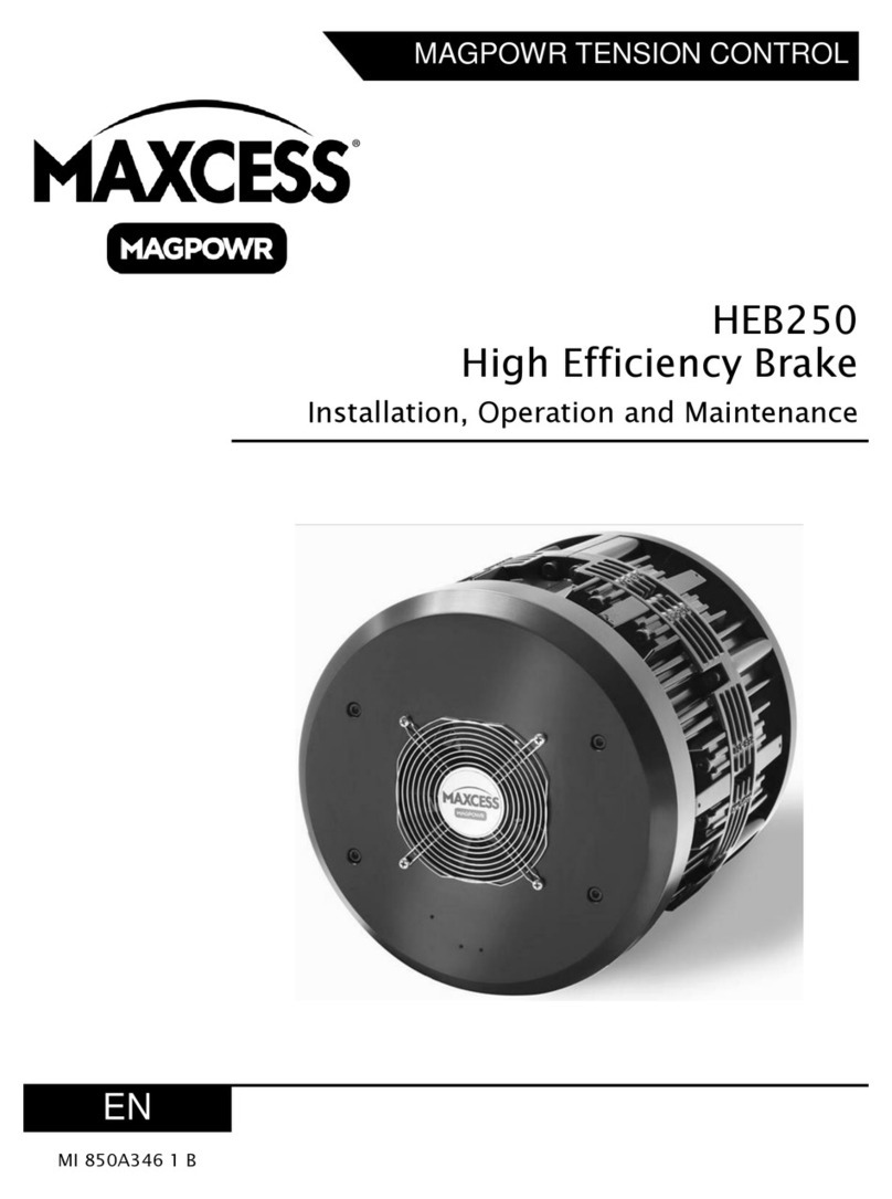 Maxcess MAGPOWR HEB250 Installation and operating instructions