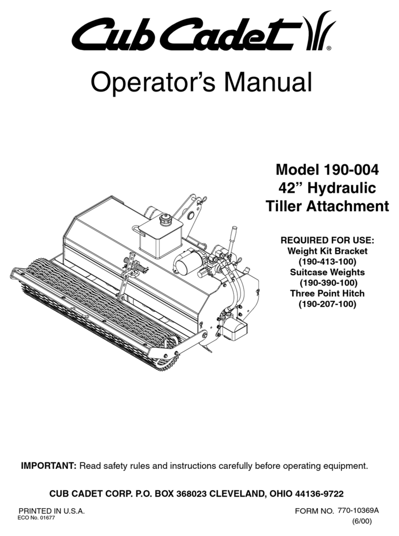 Cub Cadet 190-004 Operator's manual