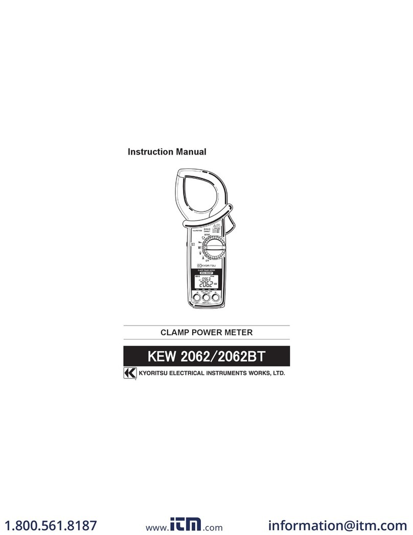 Kyoritsu Electrical Instruments Works, Ltd. KEW 2062 instruction manual