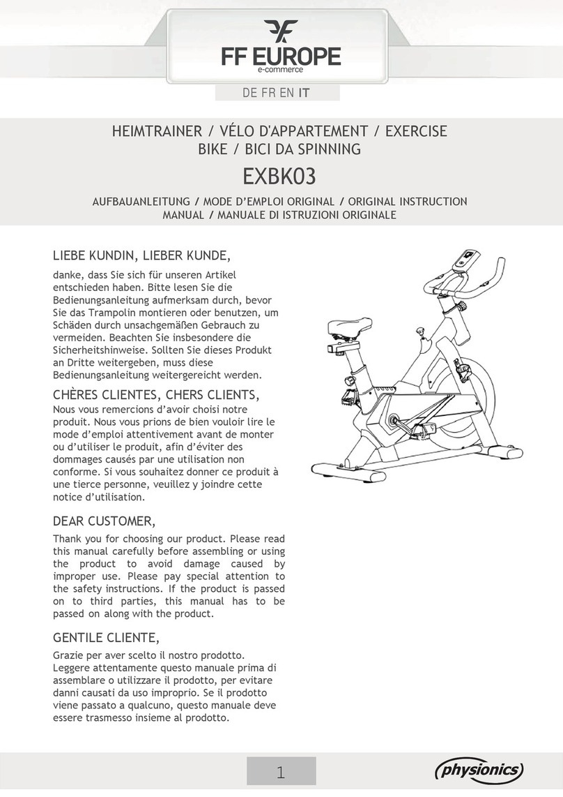 FF Europe physionics EXBK03 Original instruction manual