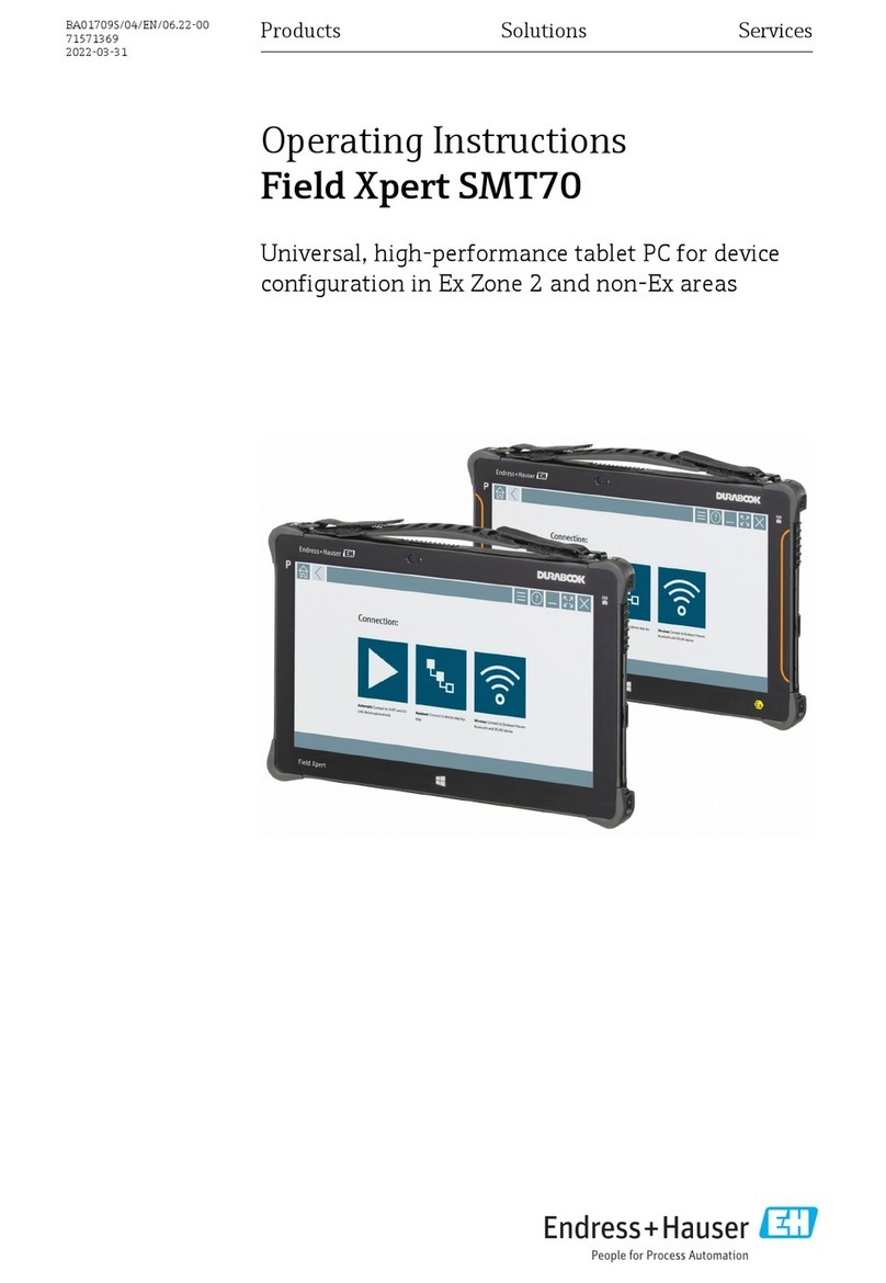 Endress+Hauser Field Xpert SMT70 operating instructions