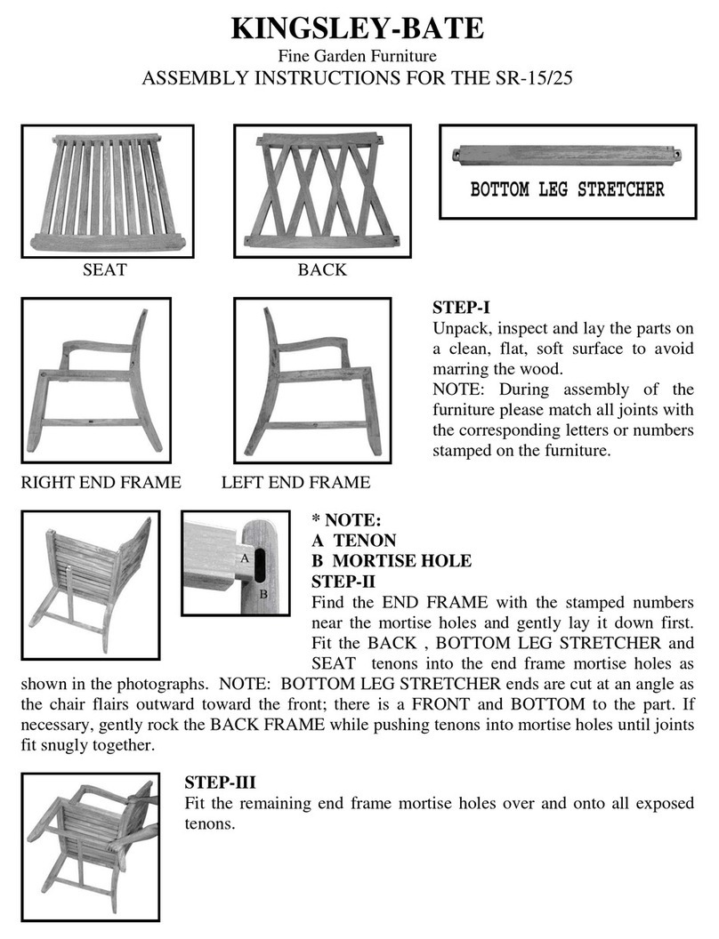 Frontera KINGSLEY BATE Assembly instructions