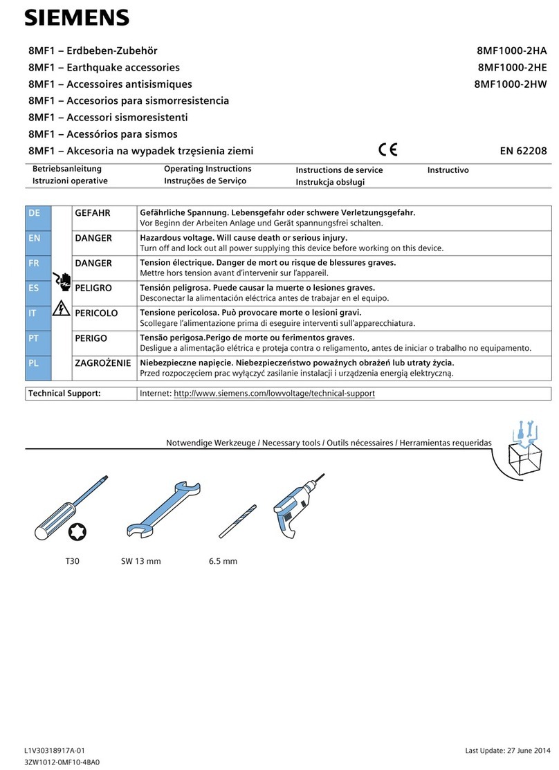 Siemens 8MF1000-2HA operating instructions