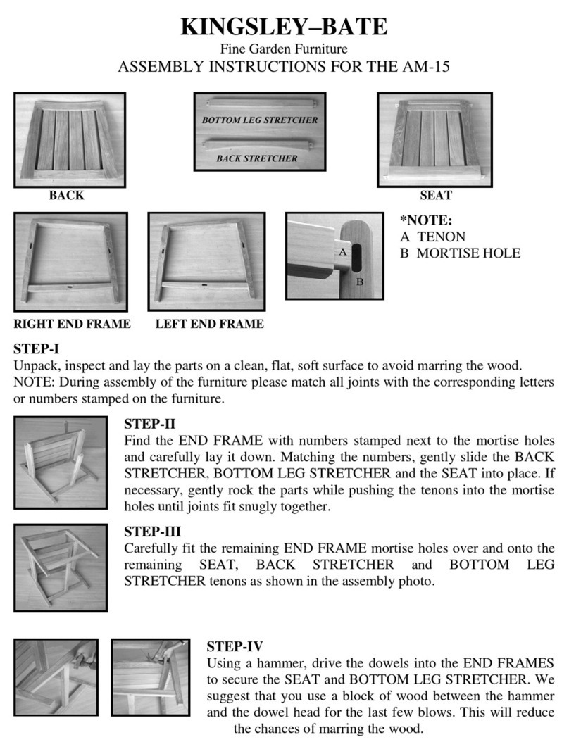 Frontera KINGSLEY-BATE Assembly instructions