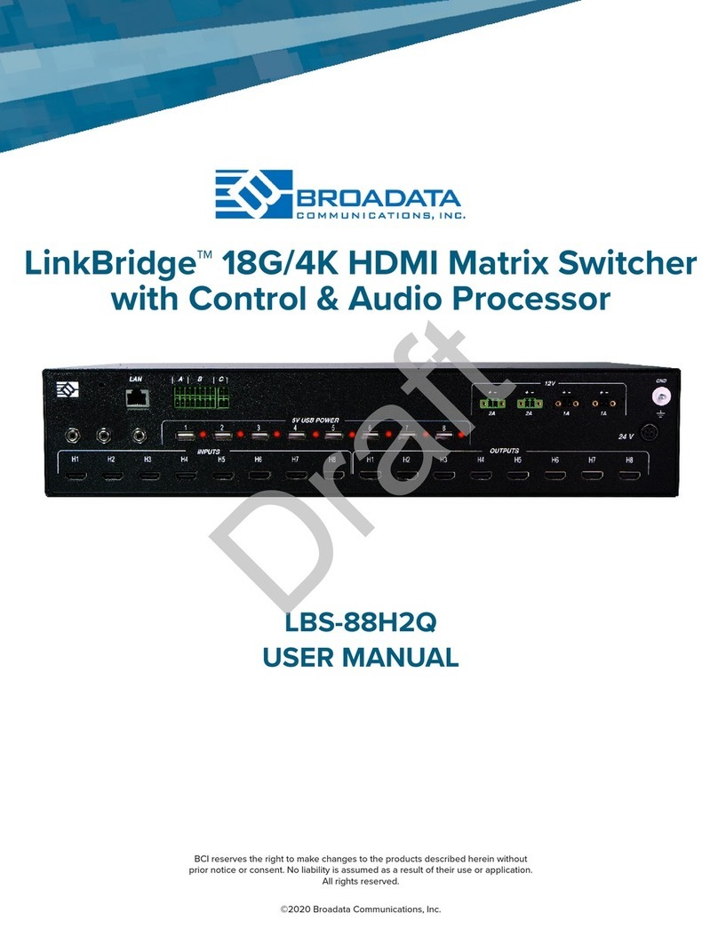 Broadata LinkBridge LBS-88H2Q user manual