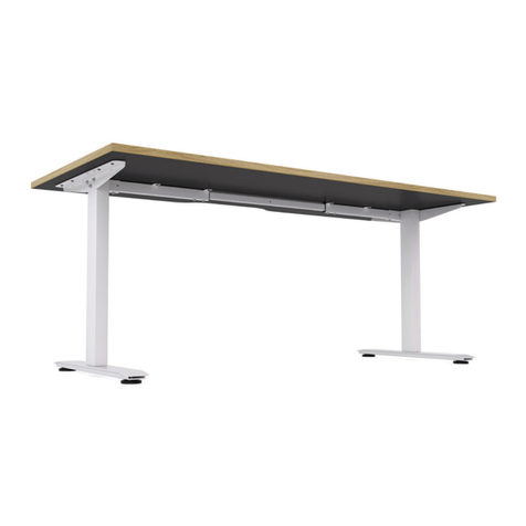 Klever Fixed Single Sided Desk quick start guide