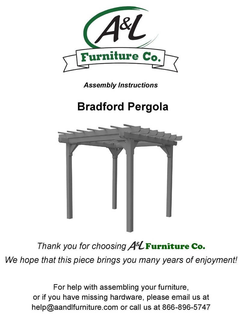 A&L Furniture Bradford Pergola User manual