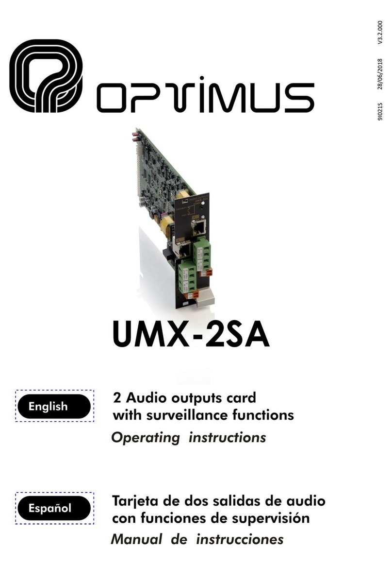 Opvimus UMX-2SA operating instructions