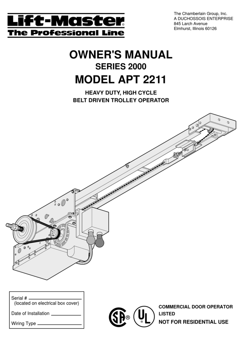 Chamberlain 2000 Series owner's manual