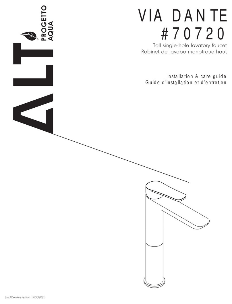 ALT VIA DANTE 70720 Installation & Care Guide