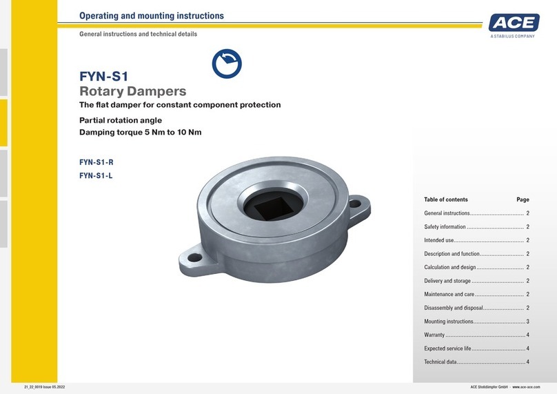 Ace FYN-S1 Operating and mounting instructions