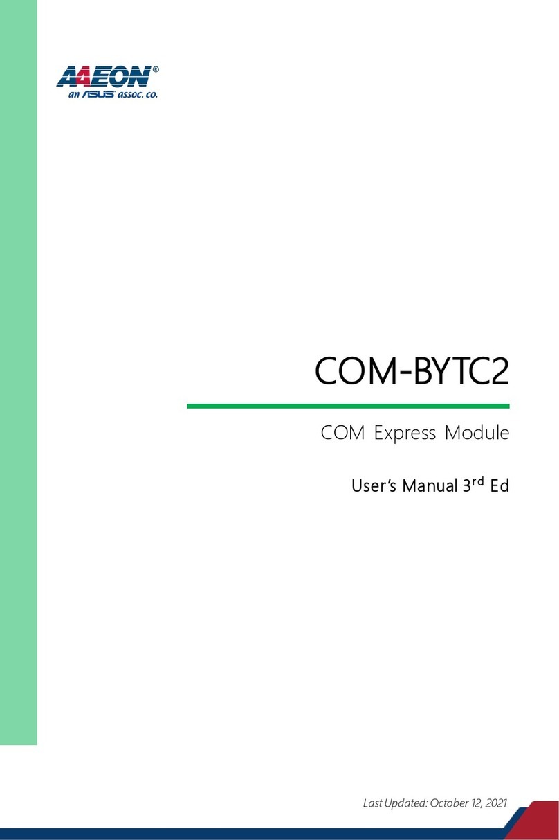 Asus AAEON COM-BYTC2 User manual