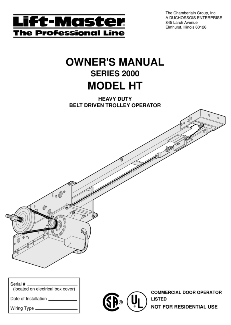 Chamberlain 2000 Series owner's manual