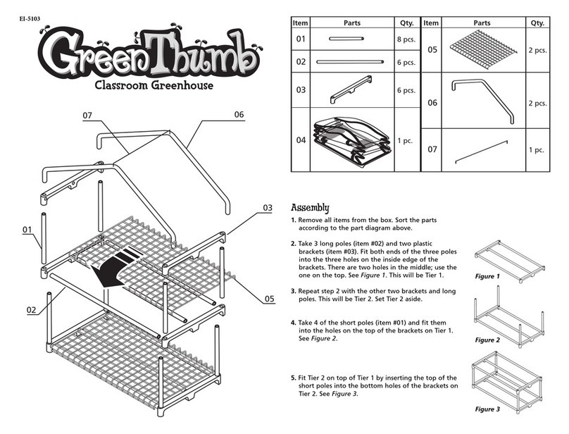 Educational Insights GreenThumb Classroom Greenhouse quick start guide