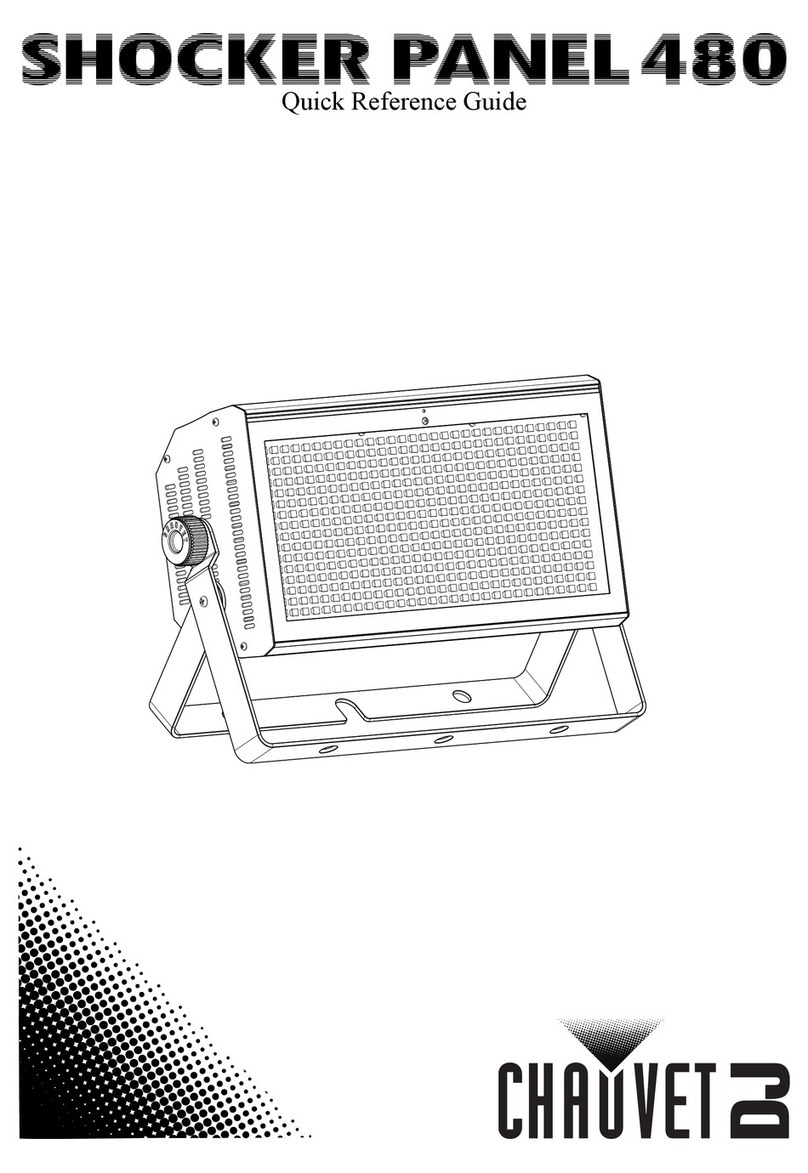 Chauvet DJ SHOCKER PANEL 480 Quick reference guide