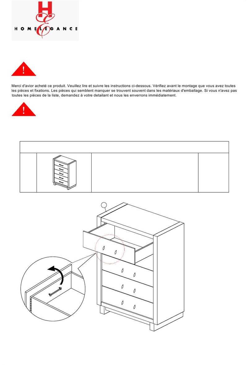 Homelegance 1743-9 Assembly instruction