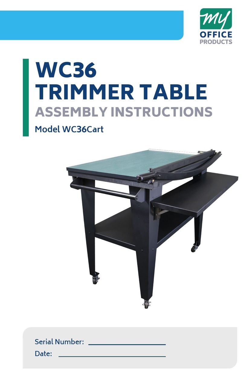 Martin Yale my OFFICE PRODUCTS WC36Cart Assembly instructions Martin Yale my OFFICE PRODUCTS WC36Cart Assembly instructions