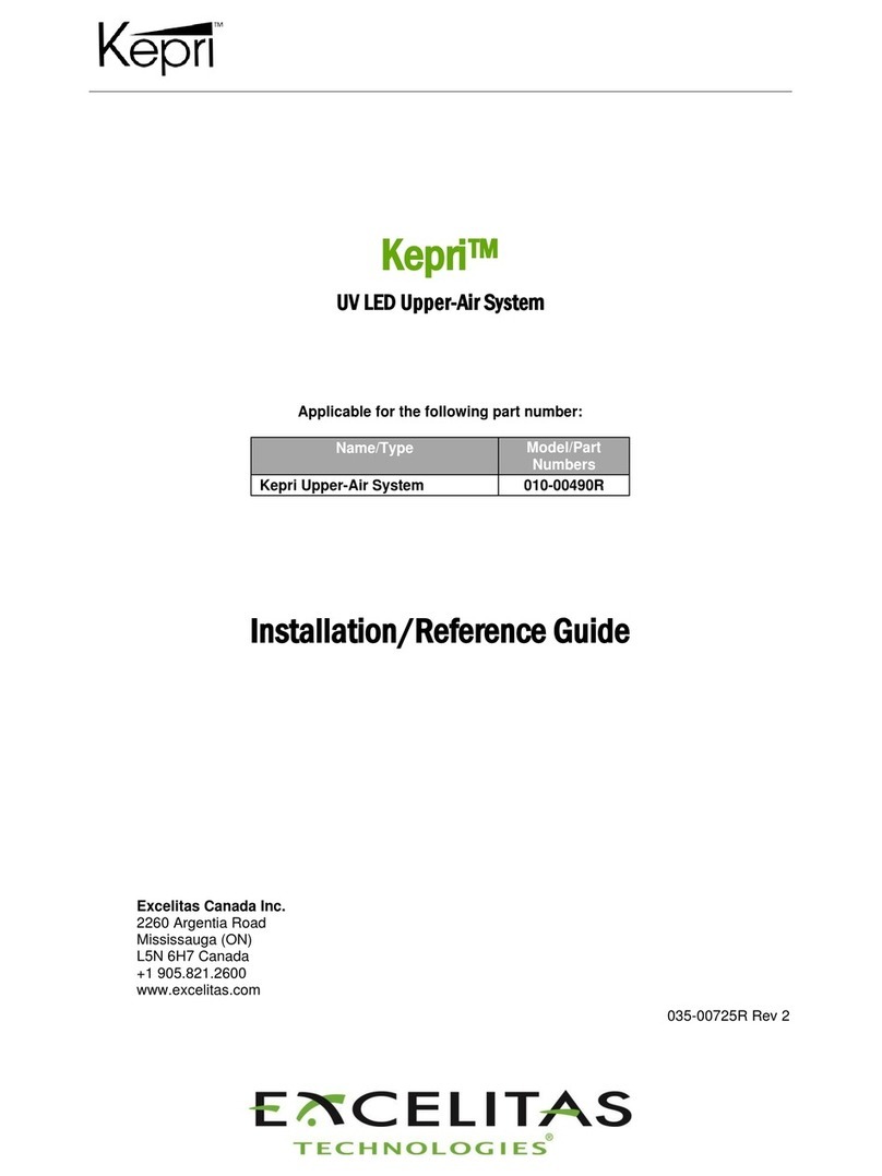 Excelitas Technologies Kepri 010-00490R Installation reference guide