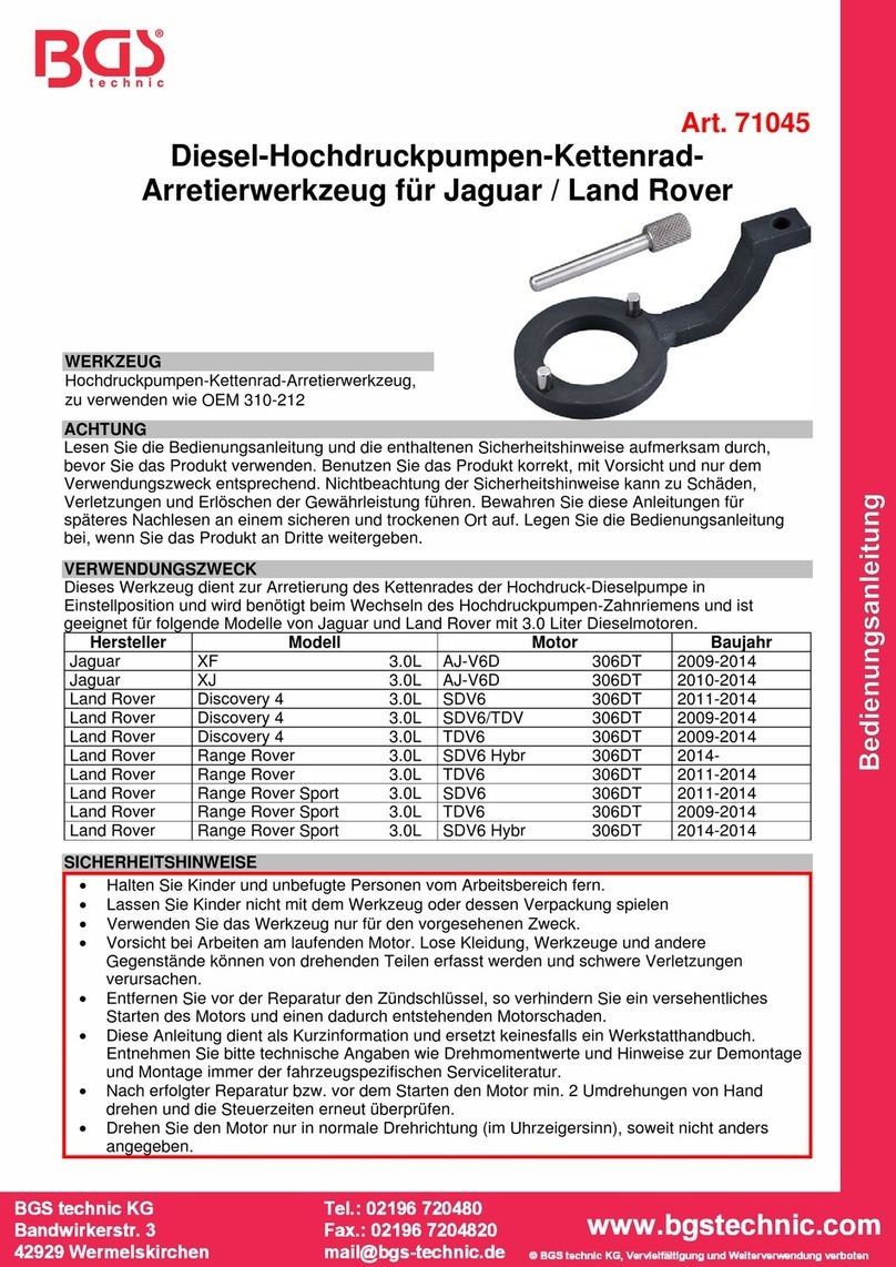 BGS technic 71045 User manual
