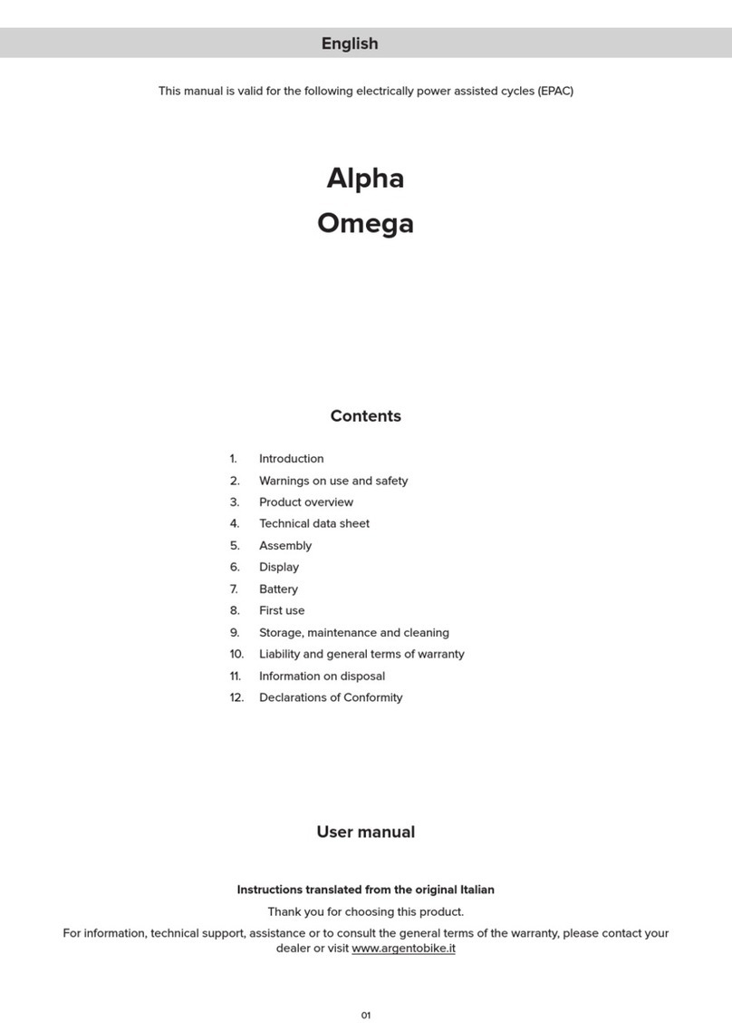 ARGENTO ALPHA User manual