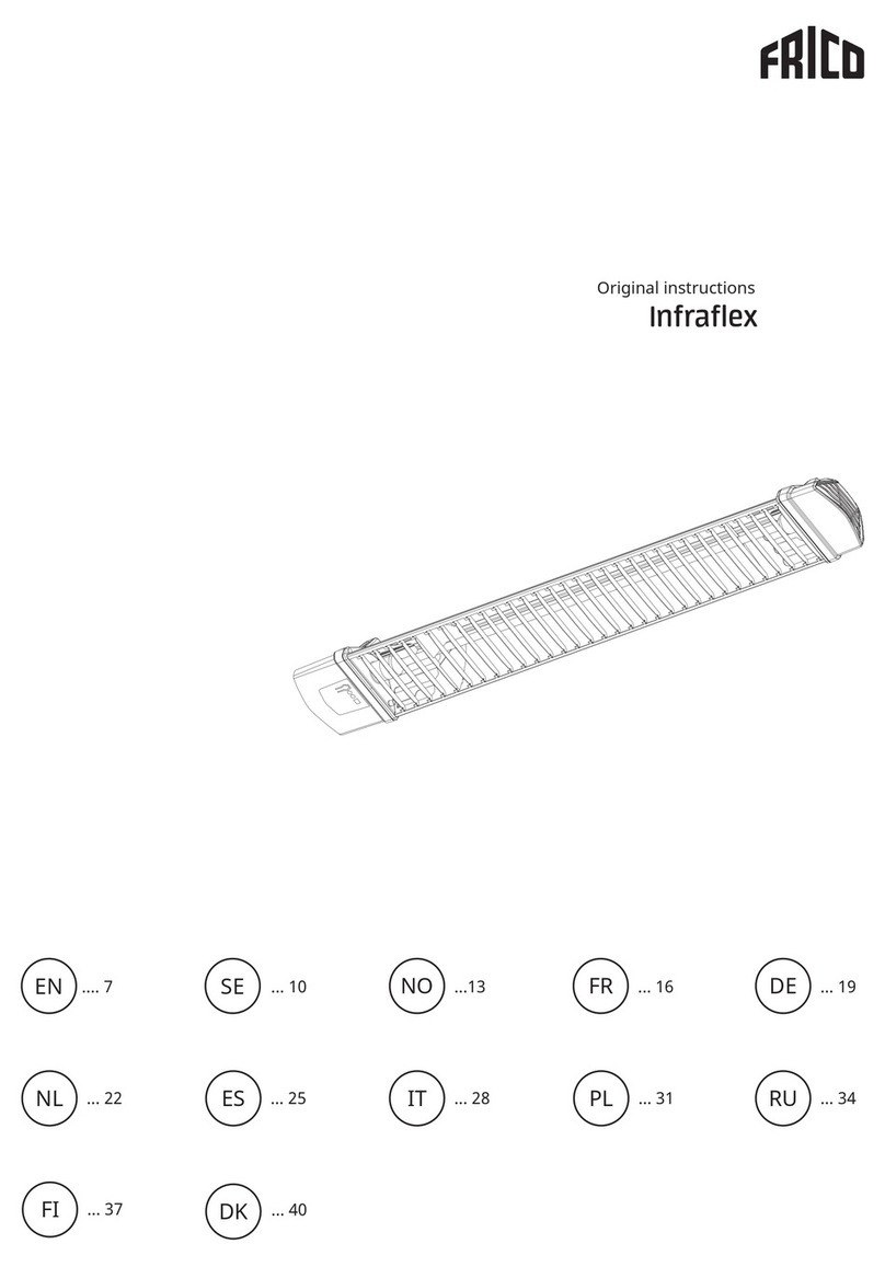 Frico Infraflex Original instructions Frico Infraflex Original instructions