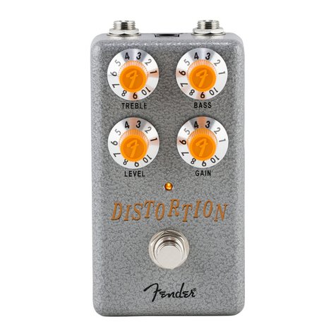 Fender HAMMERTONE DISTORTION quick start guide