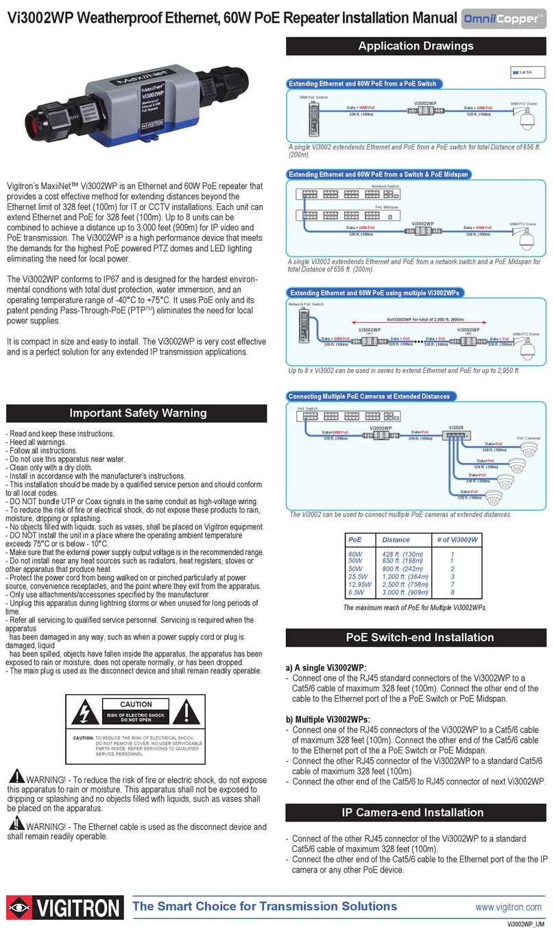 Vigitron MaxiiNet Vi3002WP instruction manual