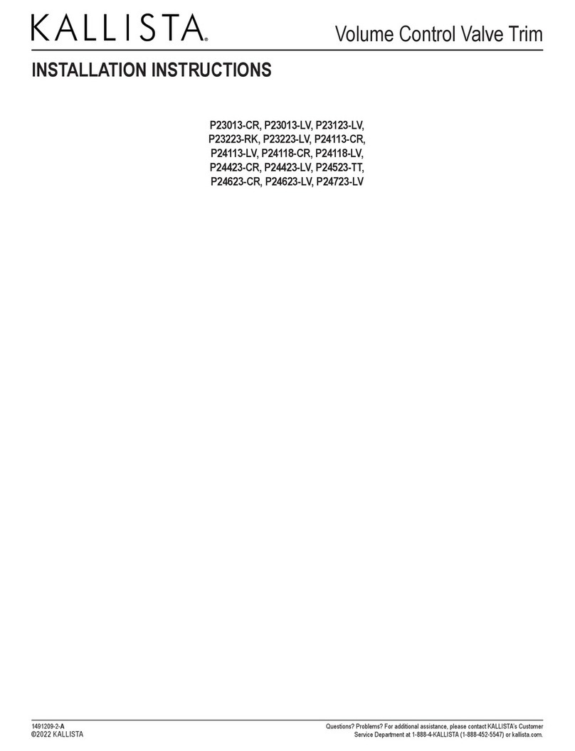 Kallista P23013-CR installation instructions Kallista P23013-CR installation instructions