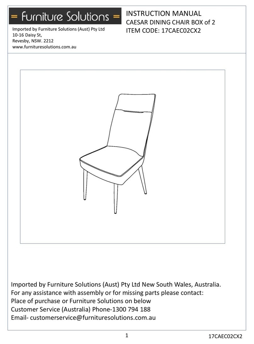 Furniture Solutions CAESAR 17CAEC02CX2 instruction manual Furniture Solutions CAESAR 17CAEC02CX2 instruction manual