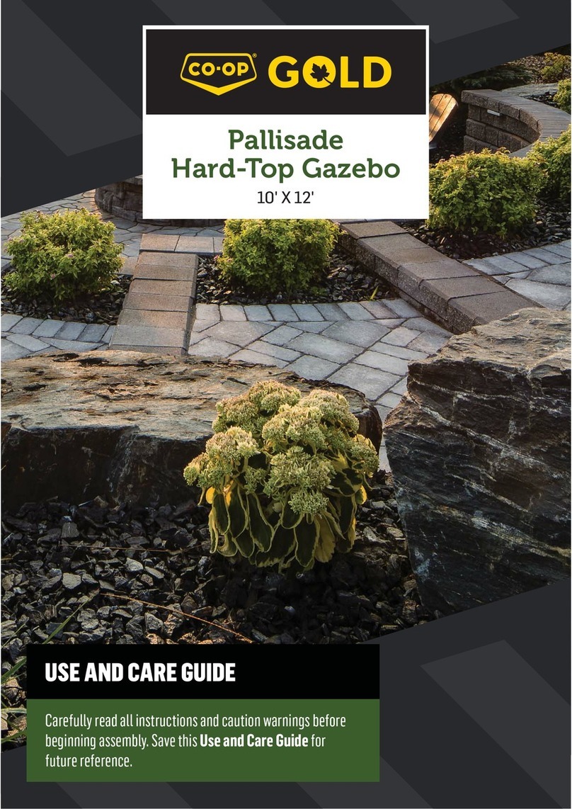 Co-op GOLD Pallisade Hard-Top Gazebo User manual