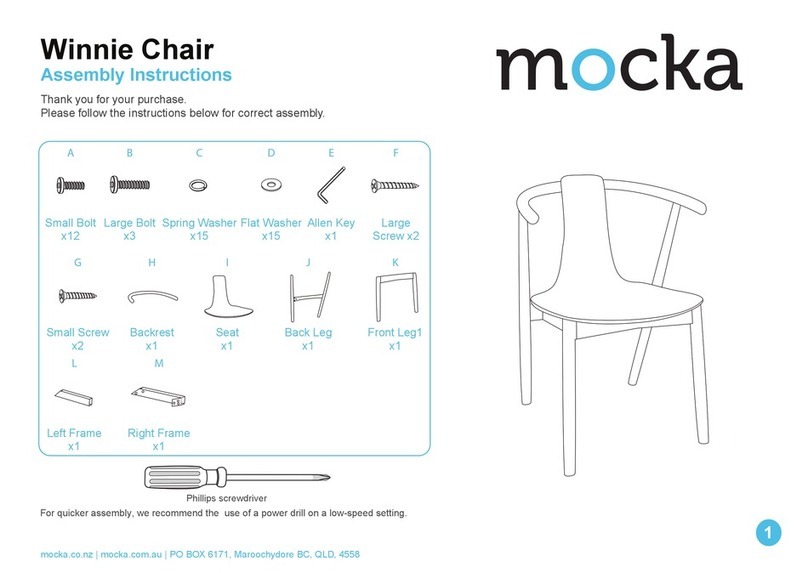 Mocka Winnie Chair User manual Mocka Winnie Chair User manual