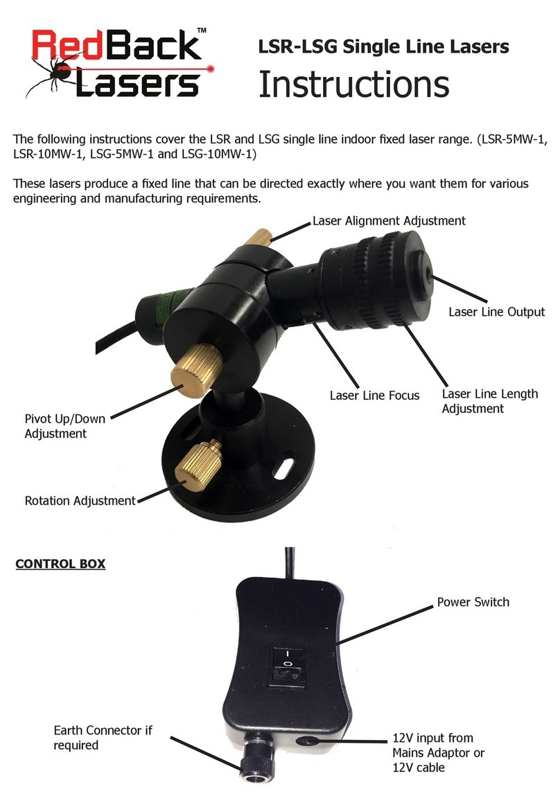 RedBack Lasers LSR Series instructions