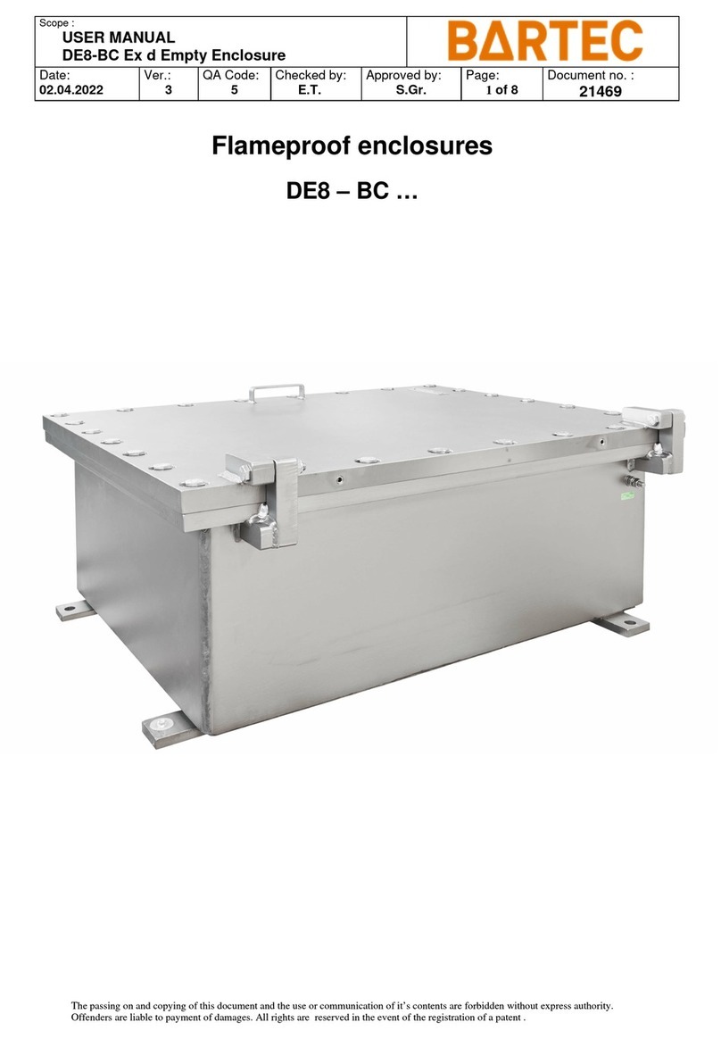 Bartec DE8-BC Series user manual