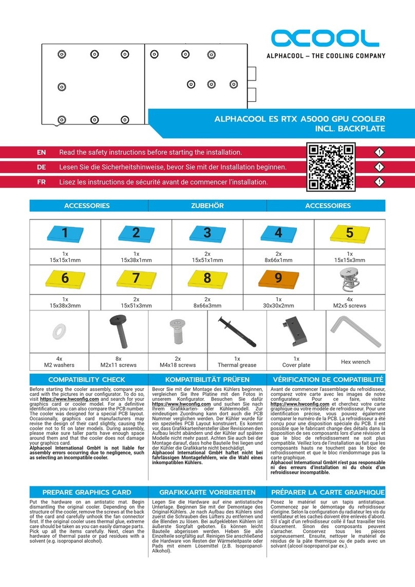 Alphacool ES RTX A5000 User manual
