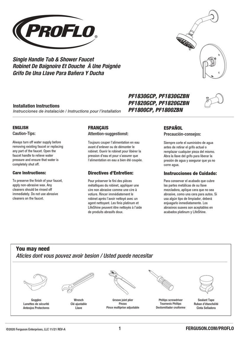 ProFlo PF1830GCP installation instructions