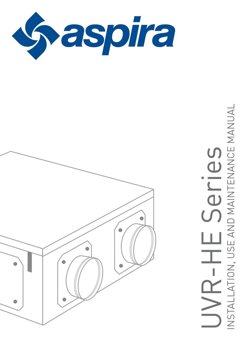 Aspira UVR-HE Series Instructions for installation, use and maintenance manual