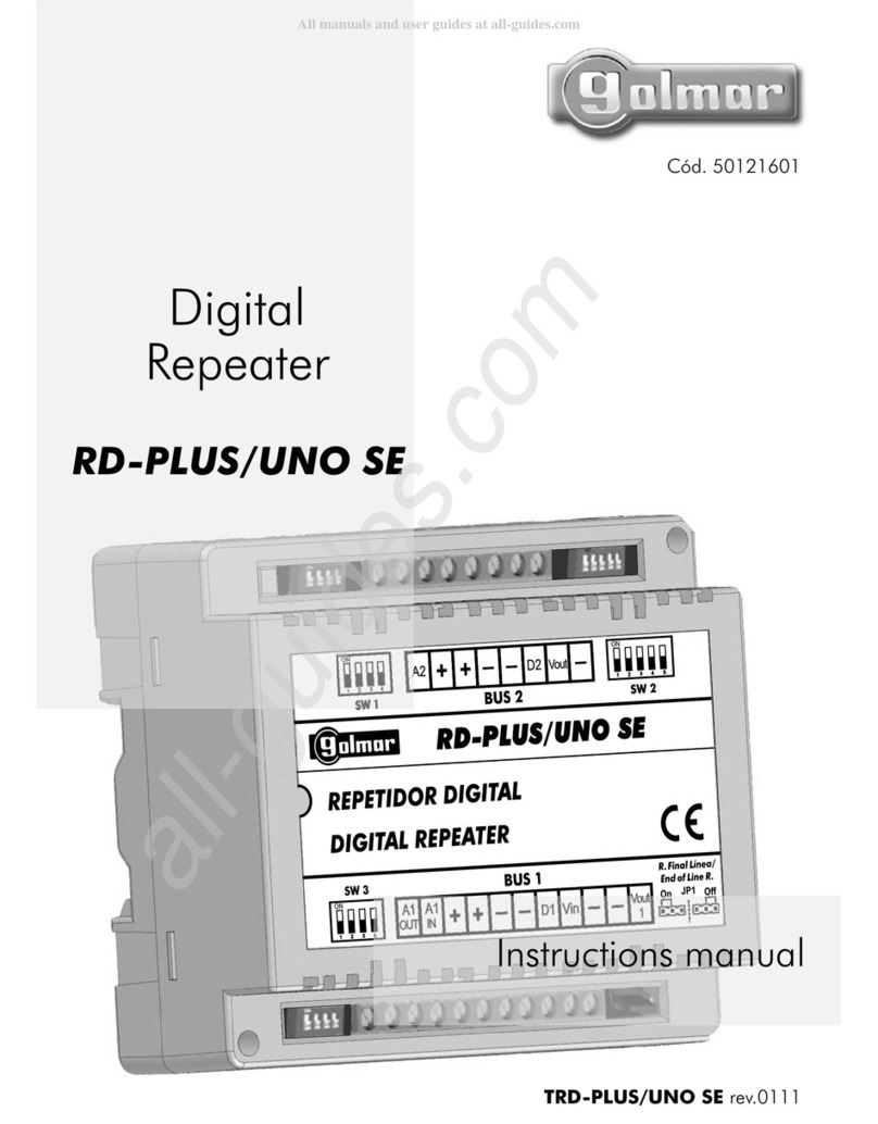 golmar RD-PLUS/UNO SE instruction manual