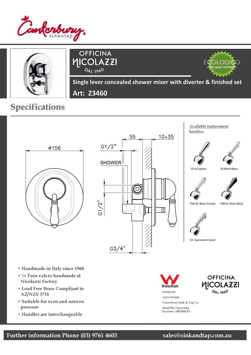 CANTERBURY Z3460 quick start guide