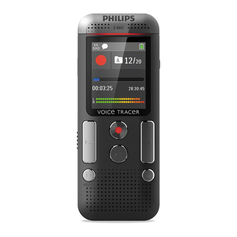 Philips VOICE TRACER DVT2510 User manual Philips VOICE TRACER DVT2510 User manual