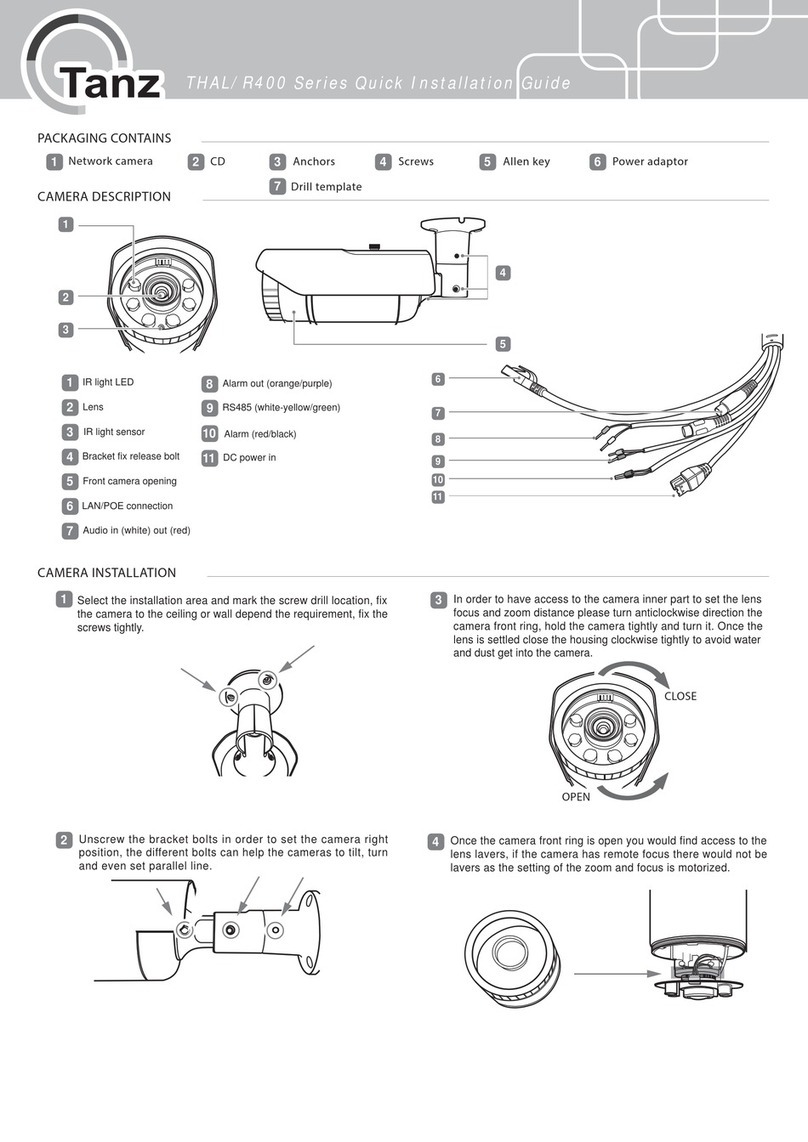 Tanz THAL/R400 Series Quick installation guide