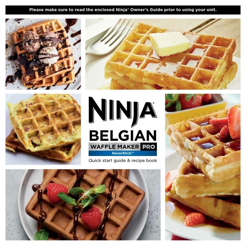 Ninja BELGIAN PRO NeverStick Quick start guide and recipe book